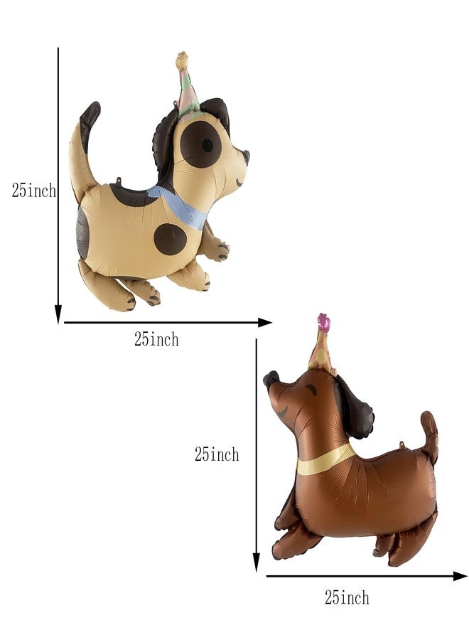 DYT 4PCS Dog Mylar Balloons Set Paw Print Foil Balloons Dog Character Party Decorations Paw Party Balloons for Pets Dog Birthday Party Decoration - Image 3